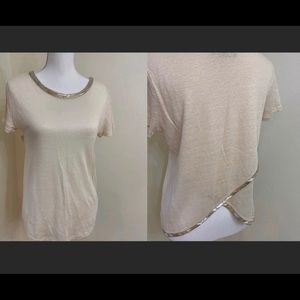 Last chance! Closet closing. Generation Love semi-sheer shirt w/ draped back